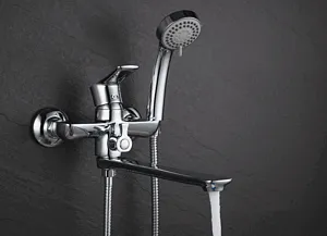 Смеситель для ванны с длинным изливом D&K Rhein Reisling хром DA1273301, 5