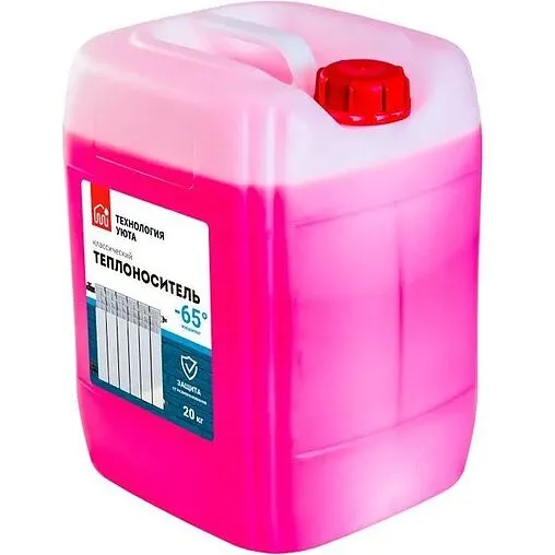 Теплоноситель (Антифриз) этиленгликоль Технология Уюта -65 20кг Теплоноситель (Антифриз) этиленгликоль Технология Уюта -65 20кг