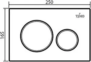 Клавиша смыва для унитаза Timo Kulo FP-001MB черный матовый, 2