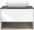 Тумба-умывальник подвесная Kerama Marazzi Plaza Modern 80 белый/дуб орегон PL.M.80.1\WHT+PL.wbi.55.1+