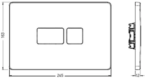 Клавиша смыва для унитаза ArtCeram А16 704.000.71 хром глянцевый