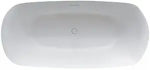 Ванна отдельностоящая из искусственного камня Riho Bilo 165x77 белый B128001105, 1