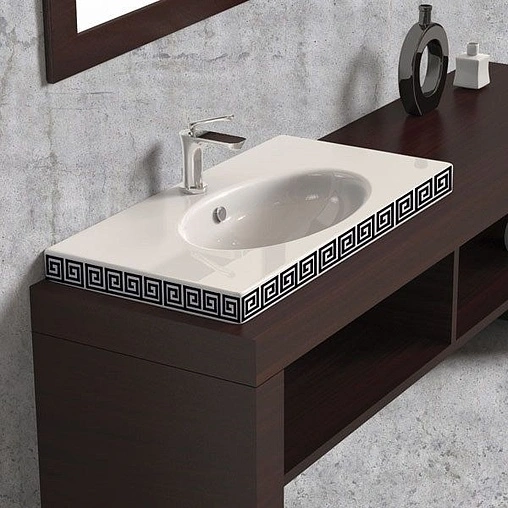 Раковина Sanita Luxe Next Greek 60 белый NXT60SLWB11