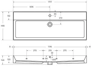 Консоль с умывальником напольная Cezares Cadro 120 чёрный CADRO-120/46/73-2C-PIA-MET-ST+CADRO-120-MENS-NERO+CADRO-120-MENS-NERO Консоль с умывальником напольная Cezares Cadro 120 чёрный CADRO-120/46/73-2C-PIA-MET-ST+CADRO-120-MENS-NERO+CADRO-120-MENS-NERO, 3