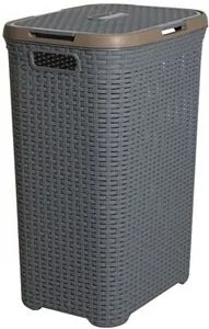 Корзина для белья Aquanet серый VD043G, 4