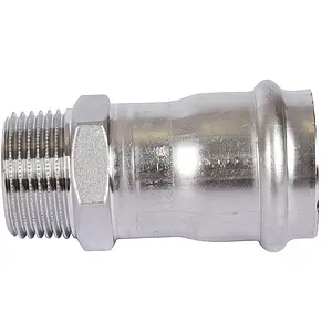 Муфта пресс переходная 35мм x 1"н Sanha NiroSan 9243G 69243G351 Муфта пресс переходная 35мм x 1"н Sanha NiroSan 9243G 69243G351, 3