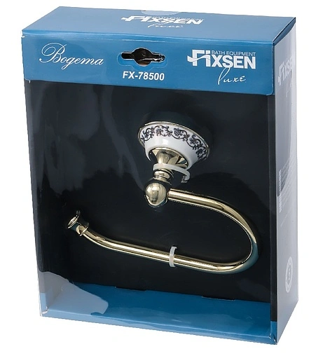 Держатель туалетной бумаги Fixsen Bogema gold золото/белый FX-78510AG