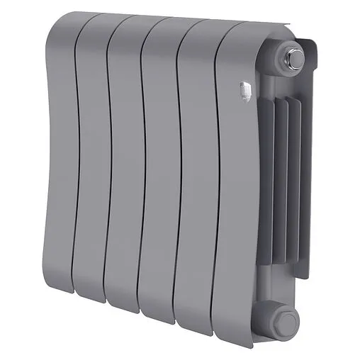 Радиатор биметаллический 6 секций Royal Thermo Infinity 300 Silver Satin RTISS30006 Радиатор биметаллический 6 секций Royal Thermo Infinity 300 Silver Satin RTISS30006