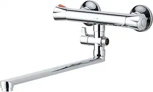 Термостат для ванны с длинным изливом Gross Aqua Thermofiх Basic хром 7980116C-35F, 1