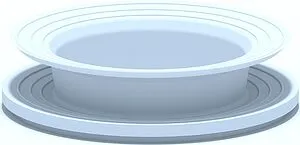 Уплотнительное кольцо 2-х стороняя бабочка Ани Пласт M080 Уплотнительное кольцо 2-х стороняя бабочка Ани Пласт M080, 1