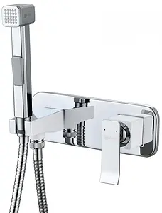 Гигиенический душ со смесителем Lemark Contest хром/белый LM5819CW, 1