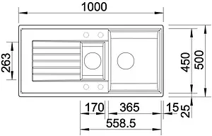 Мойка кухонная Blanco Zia 6 S 100 кофе 515072 Мойка кухонная Blanco Zia 6 S 100 кофе 515072, 2