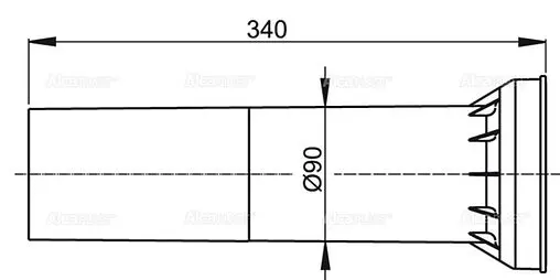 Удлинительный патрубок AlcaPlast M148 Удлинительный патрубок AlcaPlast M148