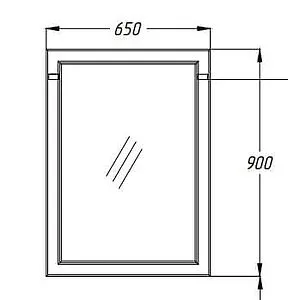Зеркало Opadiris Омега 65 слоновая кость Z0000006456, 3