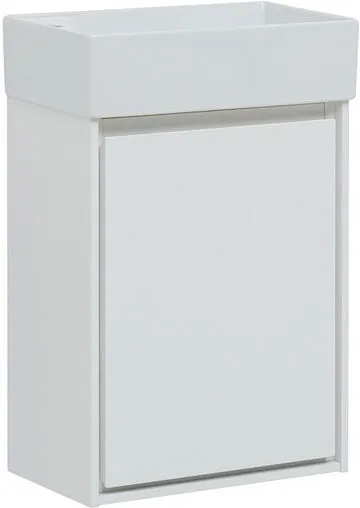 Тумба под умывальник подвесная Aquanet Милан 45 белый глянец 00339962