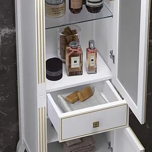 Шкаф-пенал напольный Opadiris Лаура 45 R белый Z0000006524, 5