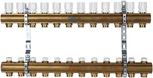 Группа коллекторная без расходомеров 12 отводов 1&quot;в/в x ¾&quot;ек Luxor CD 468/12 15552712, 1