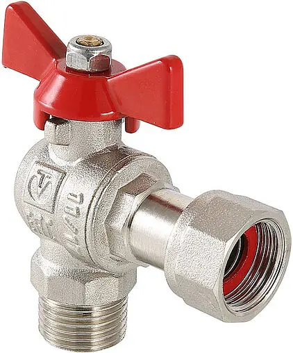 Кран шаровый с накидной гайкой угловой 1&quot;н x 1&quot;нг Valtec Base VT.267.N.0606
