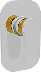 Смеситель для душа скрытого монтажа Cezares Diana хром/золото DIANA-DIM-01 Смеситель для душа скрытого монтажа Cezares Diana хром/золото DIANA-DIM-01, 1