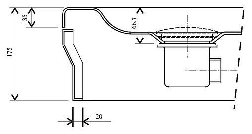 Сифон для душевого поддона Ravak Basic хром X01308 Сифон для душевого поддона Ravak Basic хром X01308