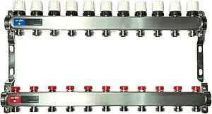 Группа коллекторная без расходомеров 11 отводов 1"в/в x ¾"ек Uni-fitt TECHNO 451W4311 Группа коллекторная без расходомеров 11 отводов 1"в/в x ¾"ек Uni-fitt TECHNO 451W4311, 1