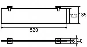 Полка Milardo Labrador хром LABSMG0M44 Полка Milardo Labrador хром LABSMG0M44, 2