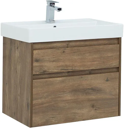 Тумба под умывальник подвесная Aquanet Nova Lite 75 дуб рустикальный 00249515