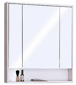 Шкаф-зеркало Aquaton Рико 80 белый/ясень фабрик 1A215302RIB90, 1