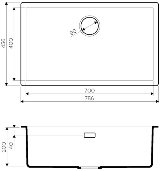 Мойка кухонная Omoikiri Yamakawa 75-U/I-DO deep ocean 4997029, 2