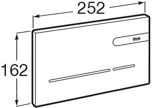 Клавиша смыва для унитаза сенсорная Roca EP-2 890102009 стекло/белый