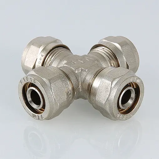 Крестовина компрессионная редукционная 20мм x 16мм x 20мм x 16мм Valtec VTm.341.N.201620 Крестовина компрессионная редукционная 20мм x 16мм x 20мм x 16мм Valtec VTm.341.N.201620