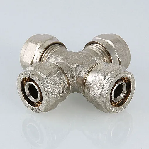 Крестовина компрессионная редукционная 20мм x 16мм x 20мм x 16мм Valtec VTm.341.N.201620