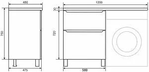 Тумба под умывальник напольная Uperwood UPD Tanos 60 белый с графитовыми вставками 291120334, 2