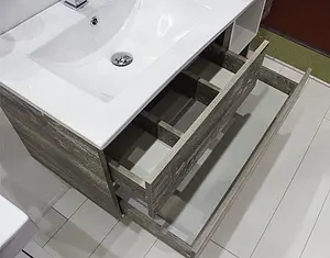 Тумба-умывальник подвесная Comforty Турин 90L дуб бежевый/белый 00004137135CF Тумба-умывальник подвесная Comforty Турин 90L дуб бежевый/белый 00004137135CF, 3