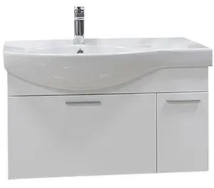 Тумба-умывальник подвесная Aquaton Инди 80 белый 1A1884K0ND010, 1