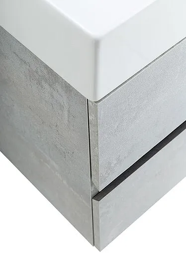 Тумба-умывальник подвесная Cezares Molveno 46 80 Beton MOLVENO 46-80-2C-SO-BET+CZR-MIL-80-LVB Тумба-умывальник подвесная Cezares Molveno 46 80 Beton MOLVENO 46-80-2C-SO-BET+CZR-MIL-80-LVB