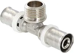 Тройник пресс переходной 16мм x ½"н x 16мм TIM F-T1602MN Тройник пресс переходной 16мм x ½"н x 16мм TIM F-T1602MN