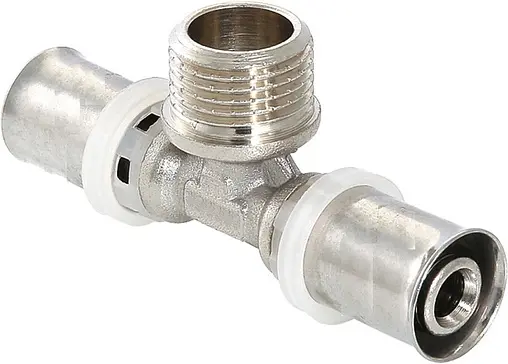 Тройник пресс переходной 16мм x ½&quot;н x 16мм TIM F-T1602MN