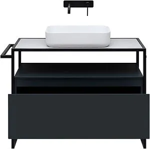 Тумба под умывальник напольная Allen Brau Priority 100 антрацит 1.31003.AM, 4