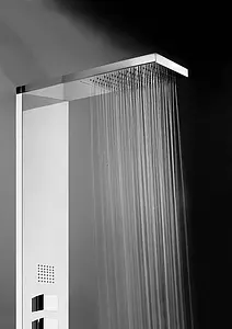 Душевая панель со смесителем для душа Bossini Manhattan Panel 4 Monocomando хром L00891.030 Душевая панель со смесителем для душа Bossini Manhattan Panel 4 Monocomando хром L00891.030, 4