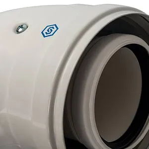 Колено стартовое коаксиальное Ø 60/100мм (PP-FE) Stout SCA-8610-210090, 5