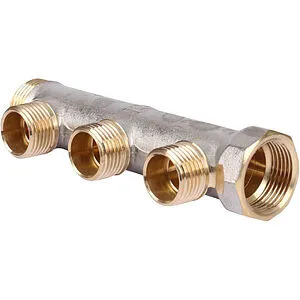 Коллектор распределительный проходной 3 отвода ¾"в/н x ½"к Luxor CP 423 68532701 Коллектор распределительный проходной 3 отвода ¾"в/н x ½"к Luxor CP 423 68532701, 1