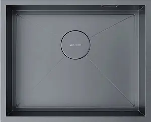 Мойка кухонная Omoikiri Kasen 54-16 INT GM вороненая сталь 4997061 Мойка кухонная Omoikiri Kasen 54-16 INT GM вороненая сталь 4997061, 1