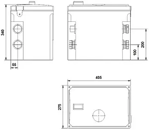 Накопительная емкость Grundfos LIFTAWAY C 40-1 96003985 Накопительная емкость Grundfos LIFTAWAY C 40-1 96003985, 2