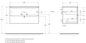 Тумба-умывальник подвесная BelBagno ETNA 90 Rovere Nature ETNA-900-2C-SO-RN-P+ Тумба-умывальник подвесная BelBagno ETNA 90 Rovere Nature ETNA-900-2C-SO-RN-P+, 2
