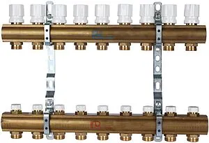 Группа коллекторная без расходомеров 9 отводов 1"в/в x ¾"ек Luxor CD 468/9 15552709 Группа коллекторная без расходомеров 9 отводов 1"в/в x ¾"ек Luxor CD 468/9 15552709, 1