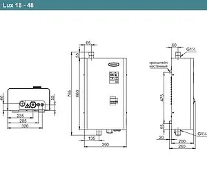 Котел электрический одноконтурный 48кВт Zota LUX-X 48 ZL3468421048 Котел электрический одноконтурный 48кВт Zota LUX-X 48 ZL3468421048, 2