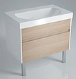 Тумба-умывальник напольная Kerama Marazzi Buongiorno 80 дуб сонома/белый BGN.80.2\ОАК+BG.wb.80