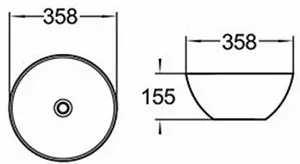 Раковина Comforty 35.8 белый 107 Раковина Comforty 35.8 белый 107, 2