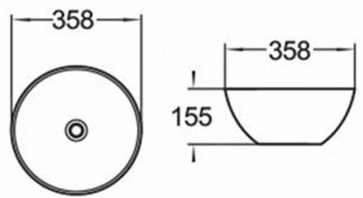 Раковина Comforty 35.8 белый 107